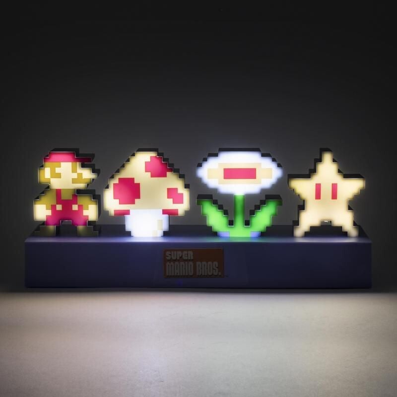 Super Mario 3D Lampe - Ikoner - 30 CM