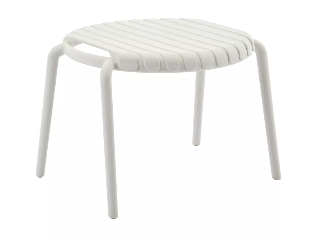 Salon de jardin en polypropylère : 2 fauteuils bas empilables et une table basse - Beige - SESEH de MYLIA