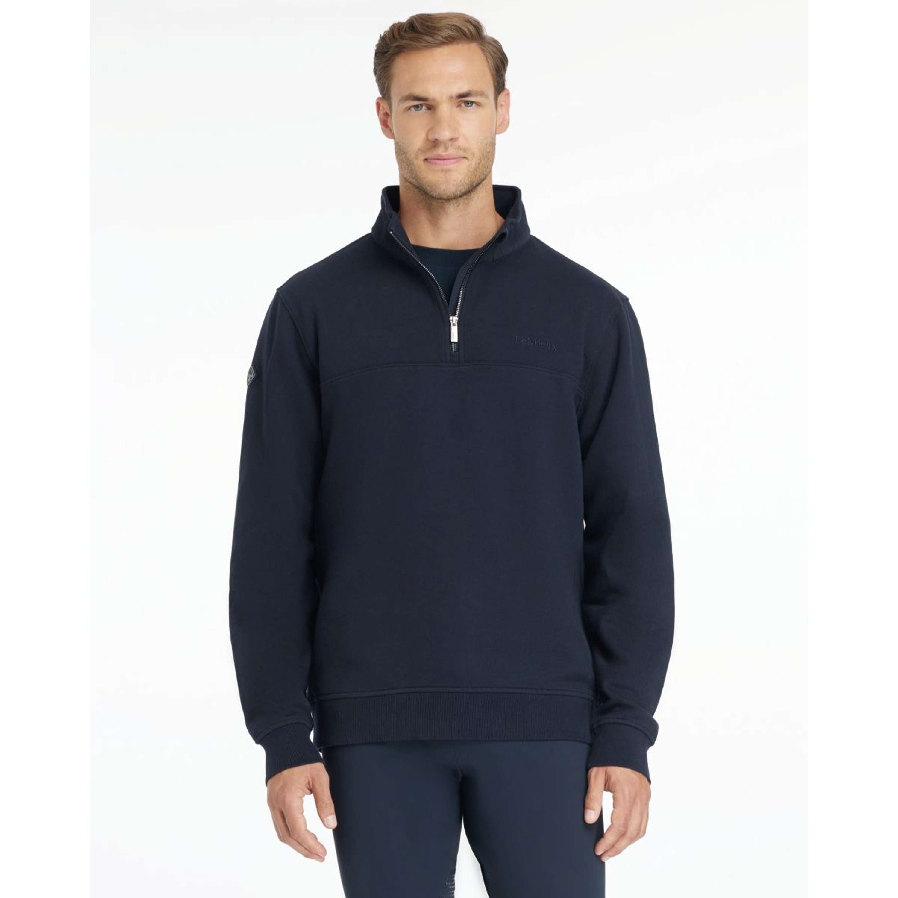 LeMieux Sweater Quarter Neck Heren Navy