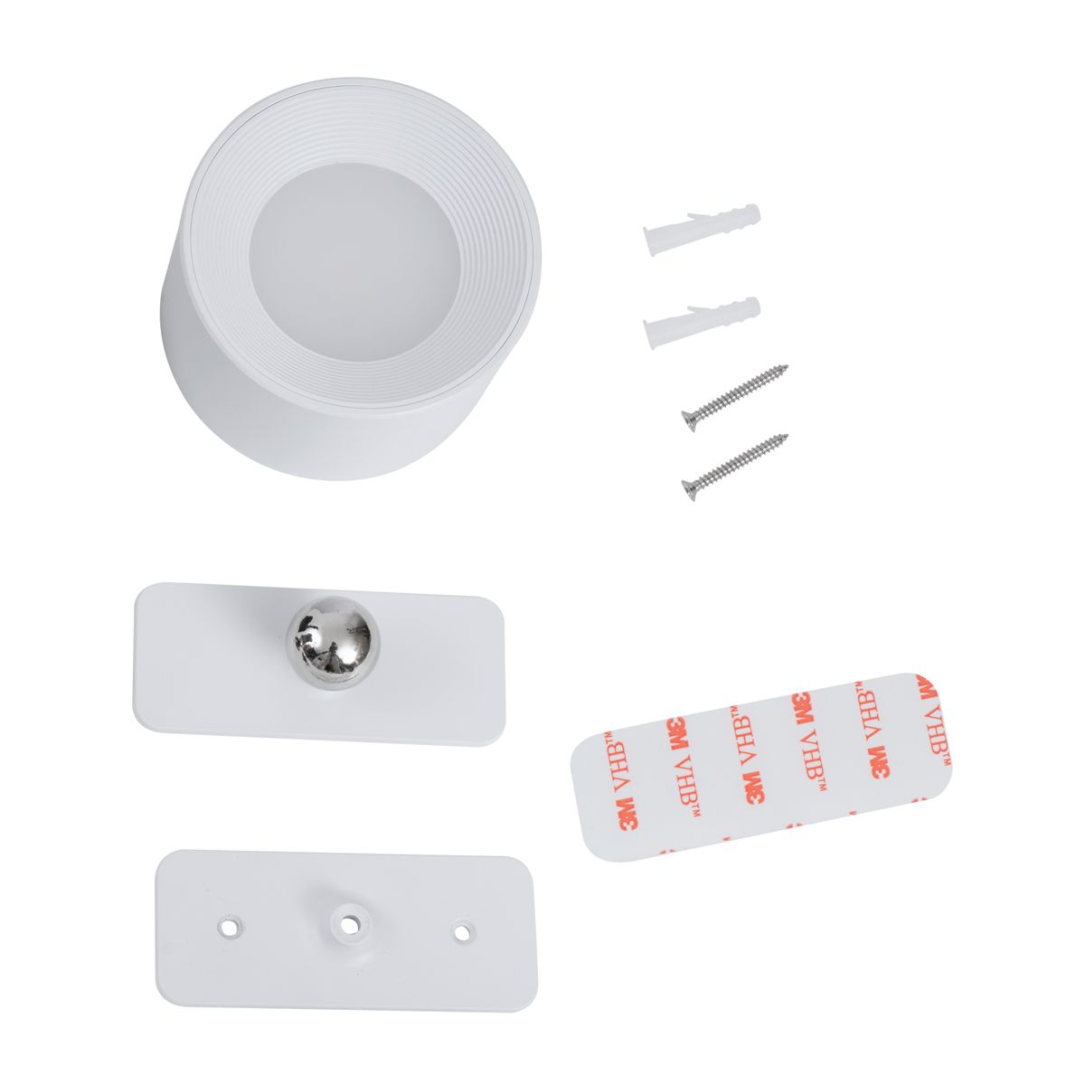 Moderne wand- en plafondlamp wit incl. LED oplaadbaar - Bright