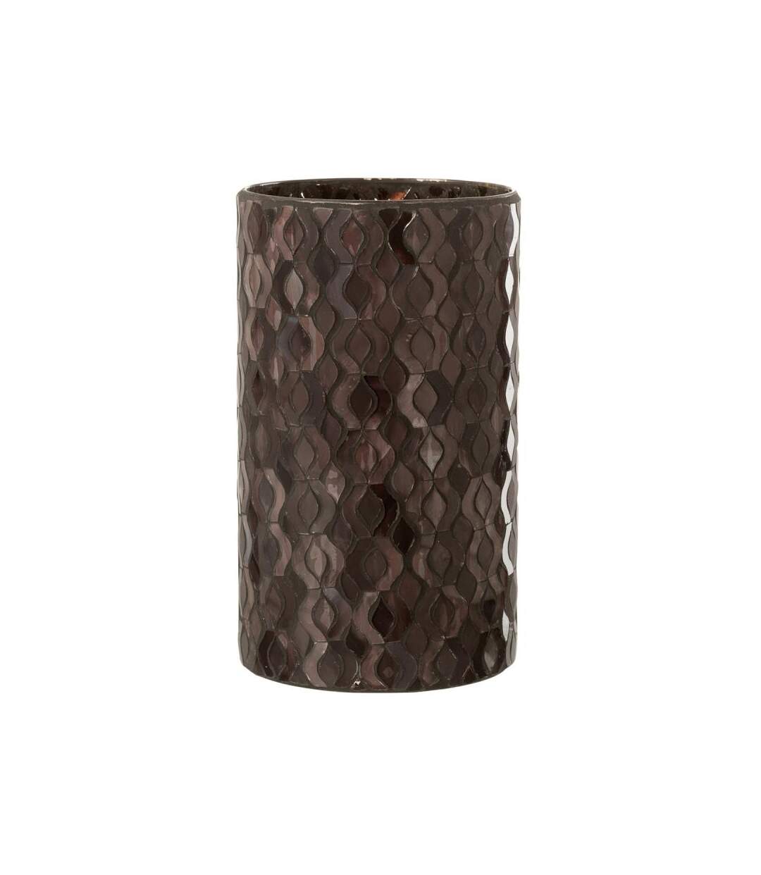 Paris Prix - Photophore En Verre Design tazu 22cm Gris