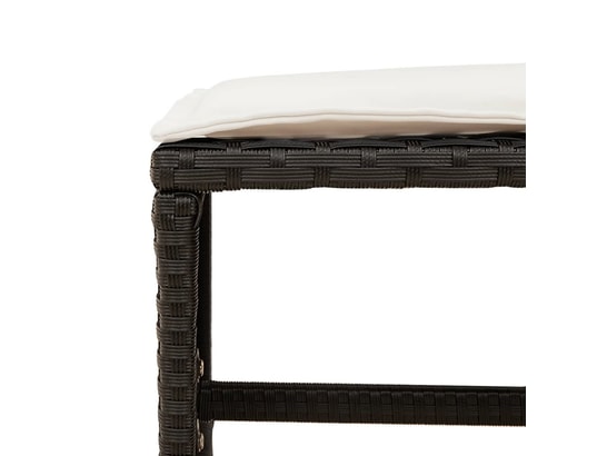 VIDAXL - Ensemble table et chaises Ensemble à manger de jardin 13 pcs coussins noir résine tres...