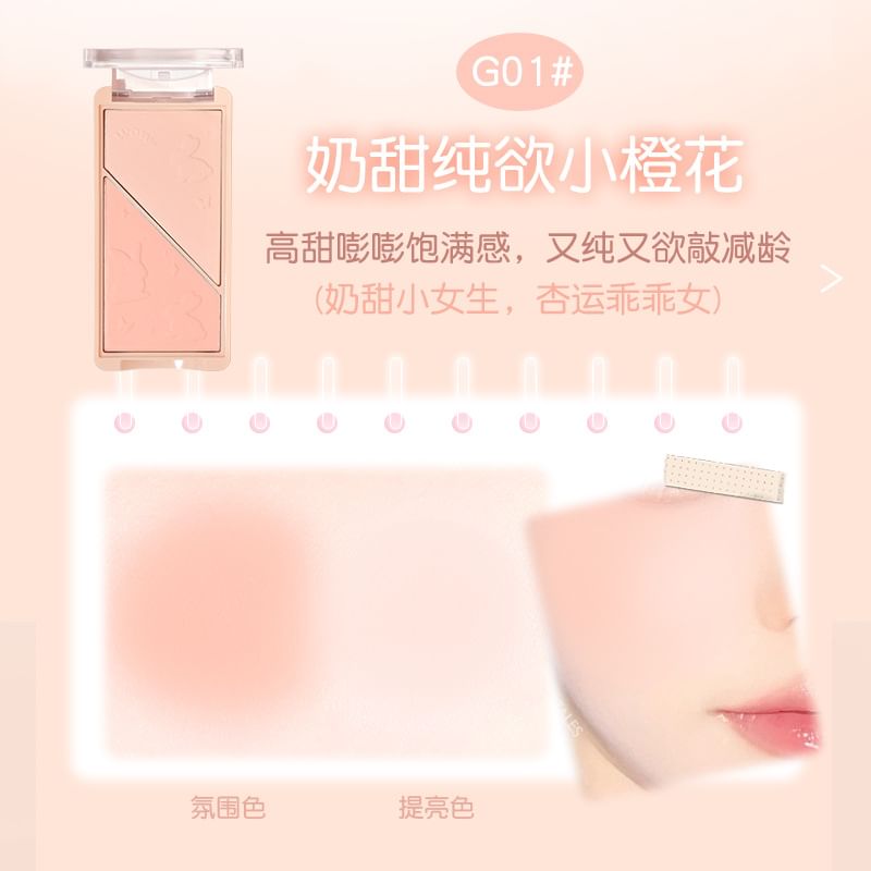 GOGO TALES - Actieve zachte mist poederblush - 4 kleuren