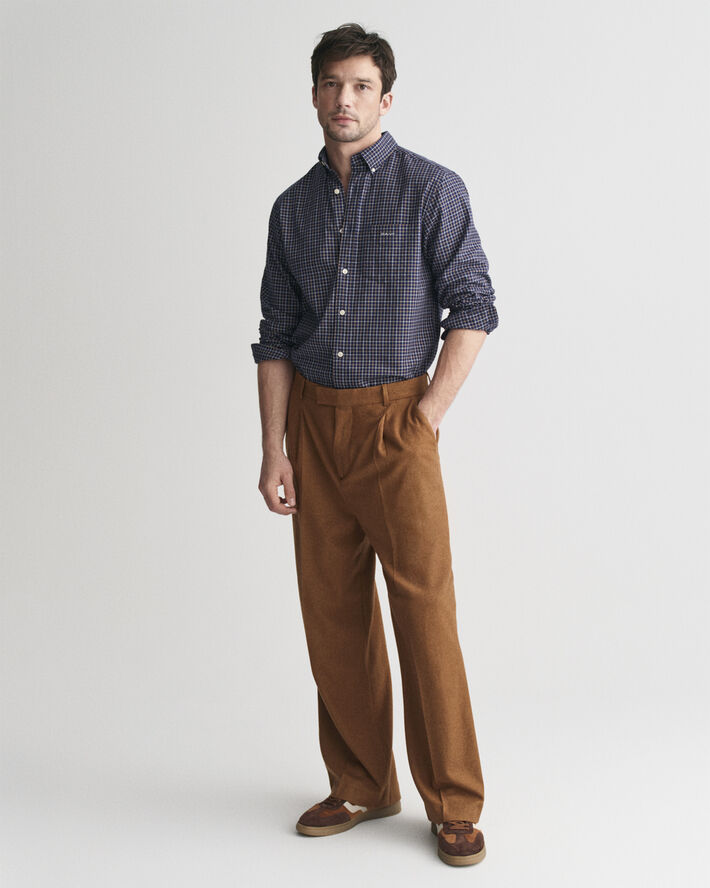 Gant REG JASPE TATTERSALL SHIRT Persian blue