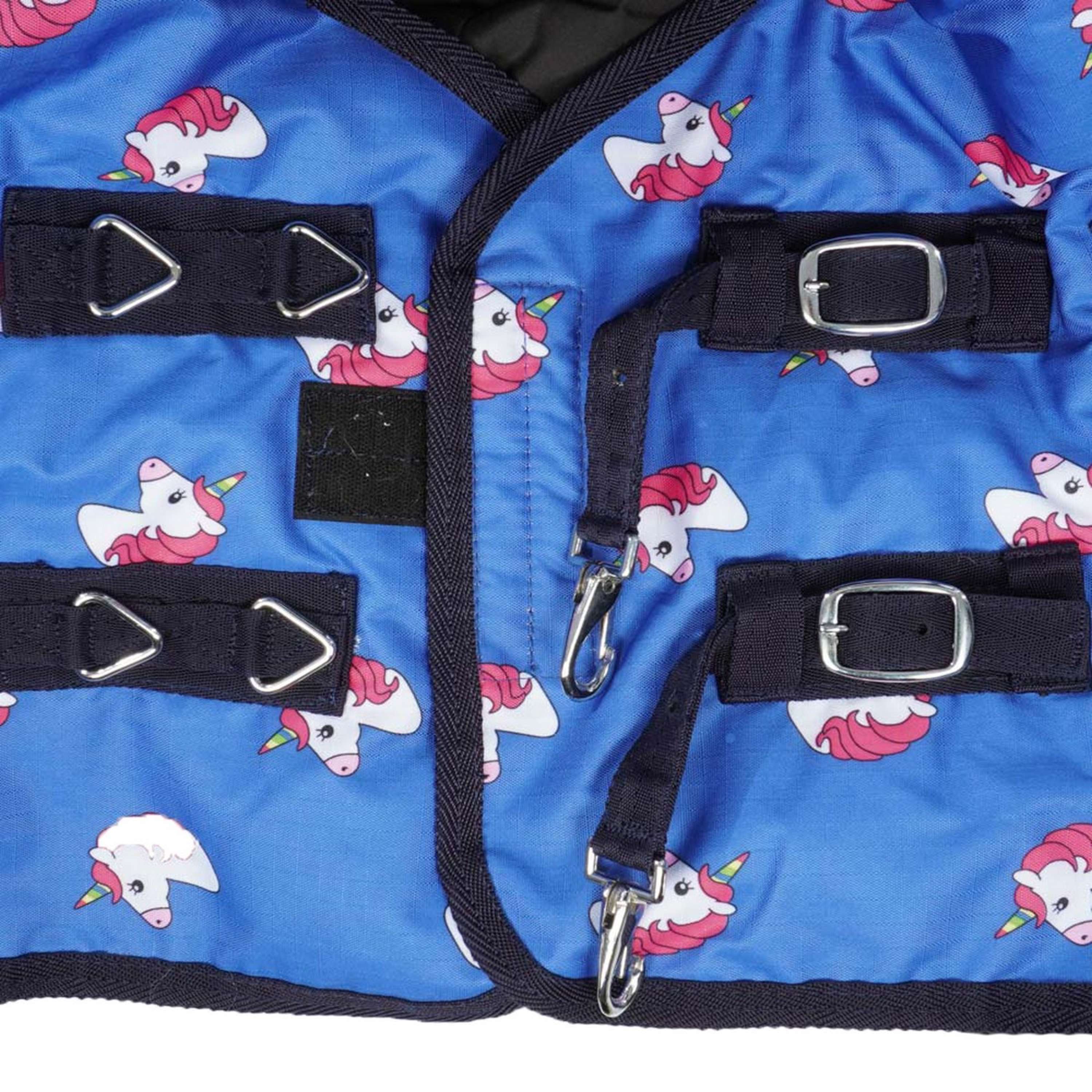 HB Harry & Hector Outdoordeken Unicorn 200g Royal Blue