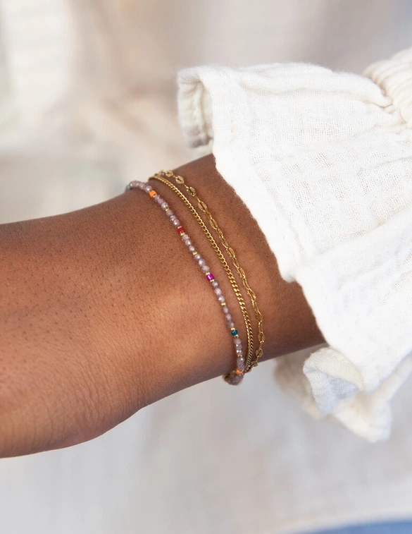 My Jewellery Sunrocks armband taupe MJ12213