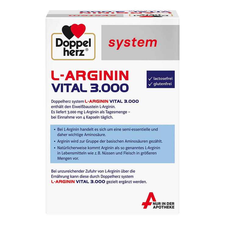 Doppelherz system L-Arginin Vital 3000 Kapseln, 120 St