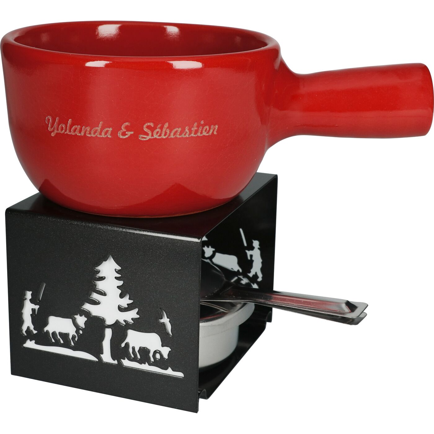 Heidi Cheese LineFondue-Set «Mini» mit Gravur