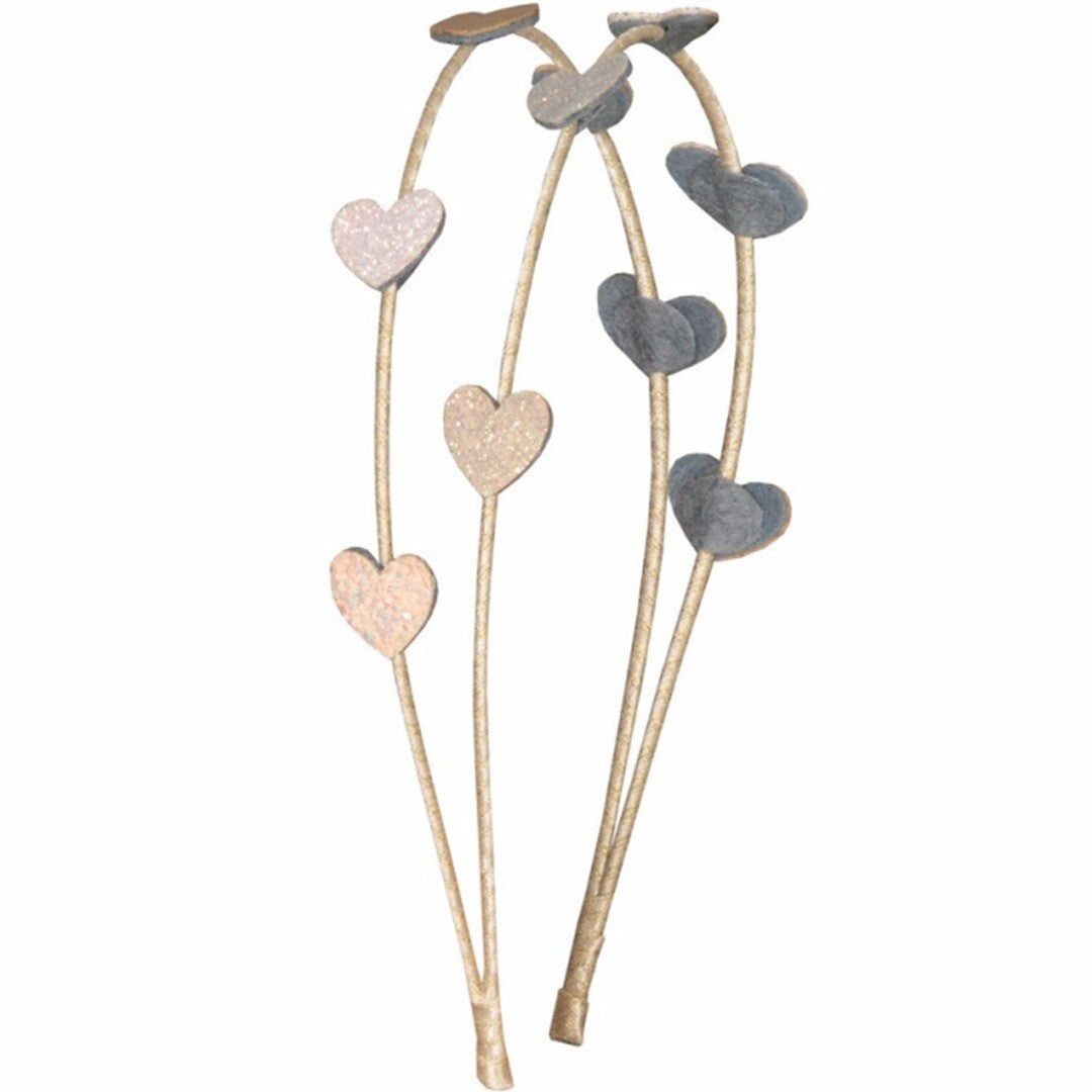 Mimi & lula diadeem alice - teeny heart - gold