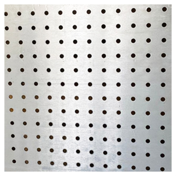 Plaat geperforeerd aluminium brut 1000x500x0,8mm