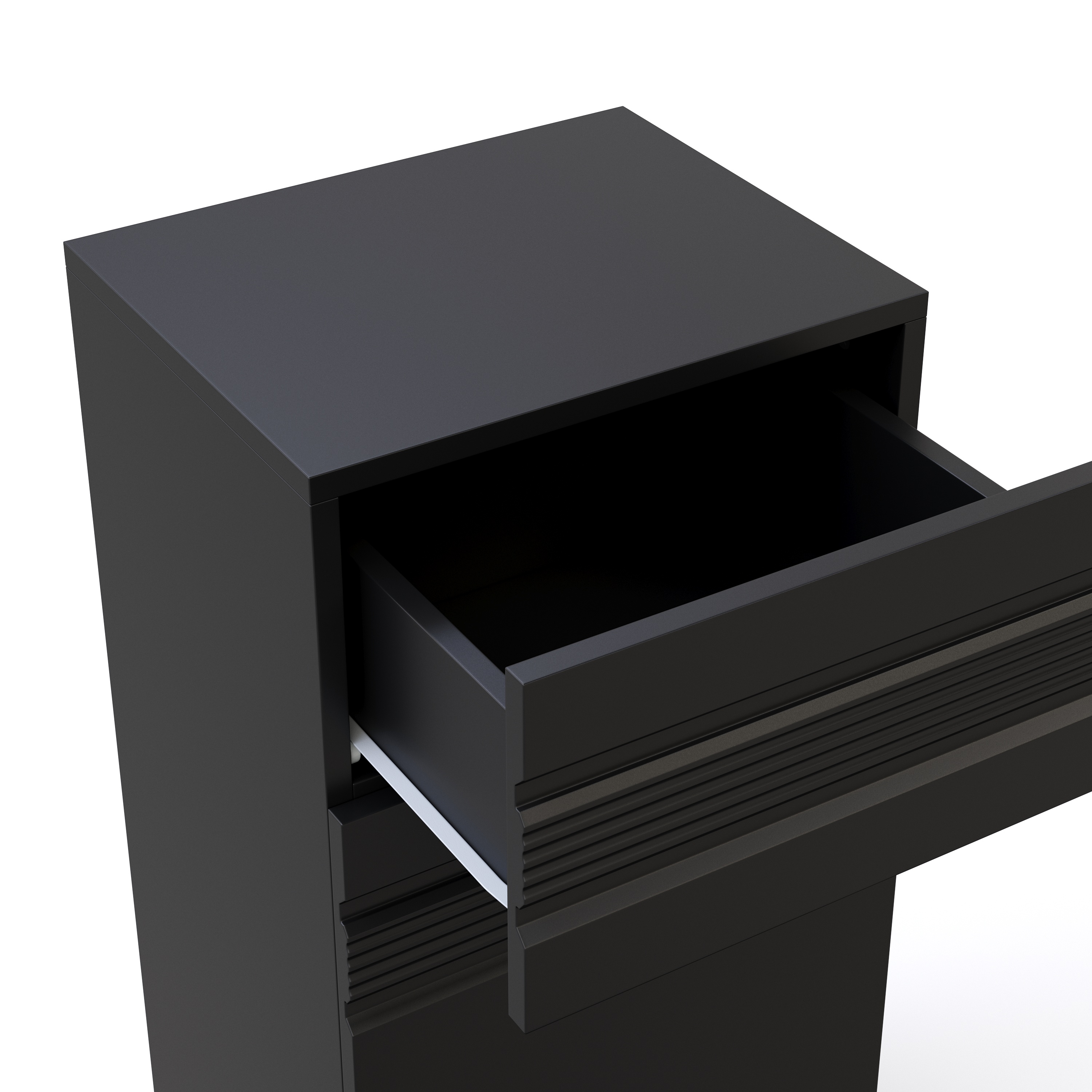 Badezimmerschrank 36 x 31 x 79 cm schwarz