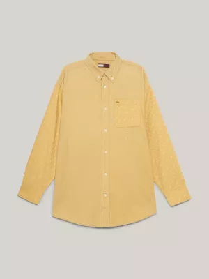 Camisa Chino Crest TH Monogram Classic Fit