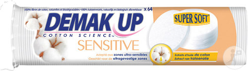 Demak-Up Sensitive Cotons À Démaquiller 64 Pièces
