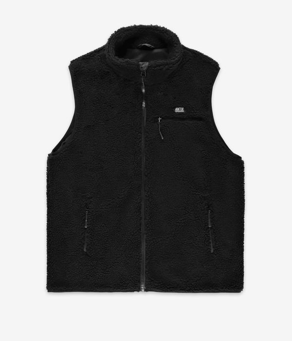Antix Sherpa Fleece Weste (black)