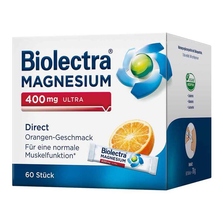 Biolectra Magnesium 400 mg ultra Direct Orange, 60 St