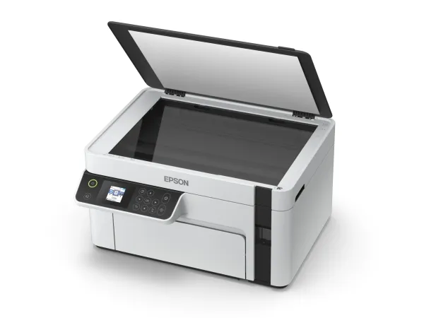 Epson EcoTank ET-M2120 - Multifunktionsprinter - S/H - blækprinter - A4/Legal (medie) - op til 15 spm (udskriver) - 150 ark - USB, Wi-Fi - hvid
