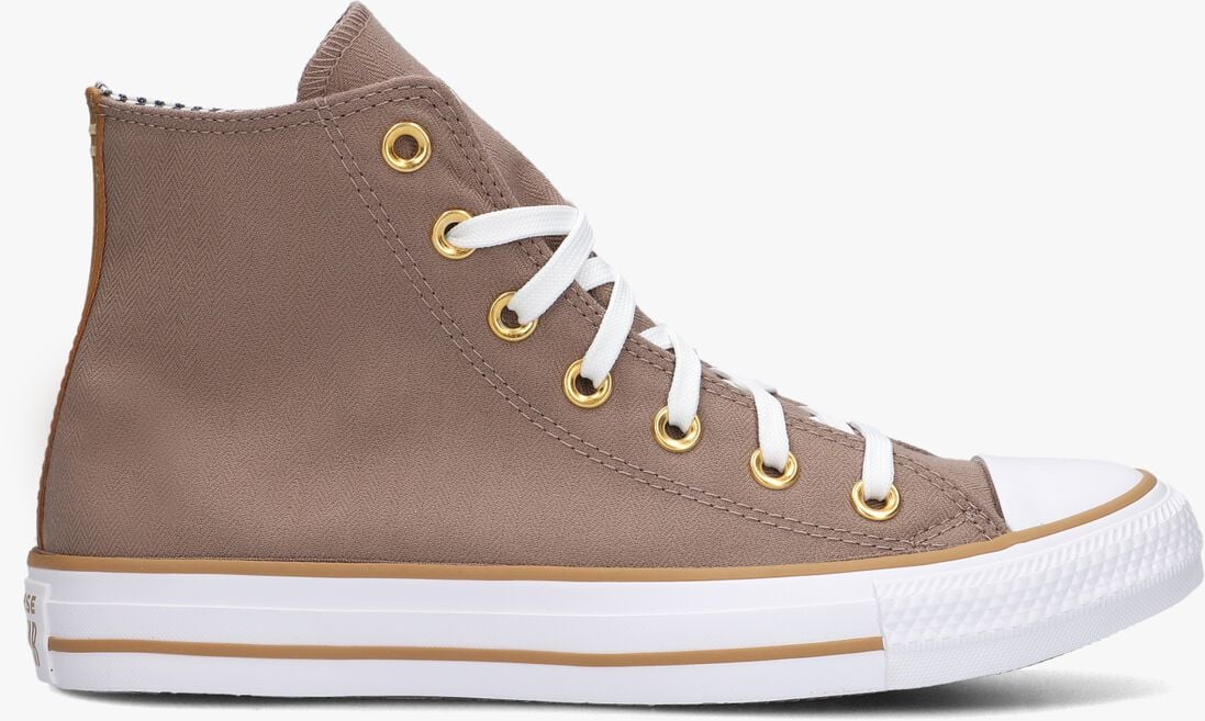 CONVERSE taupe converse hoge sneaker chuck taylor all star herringbone