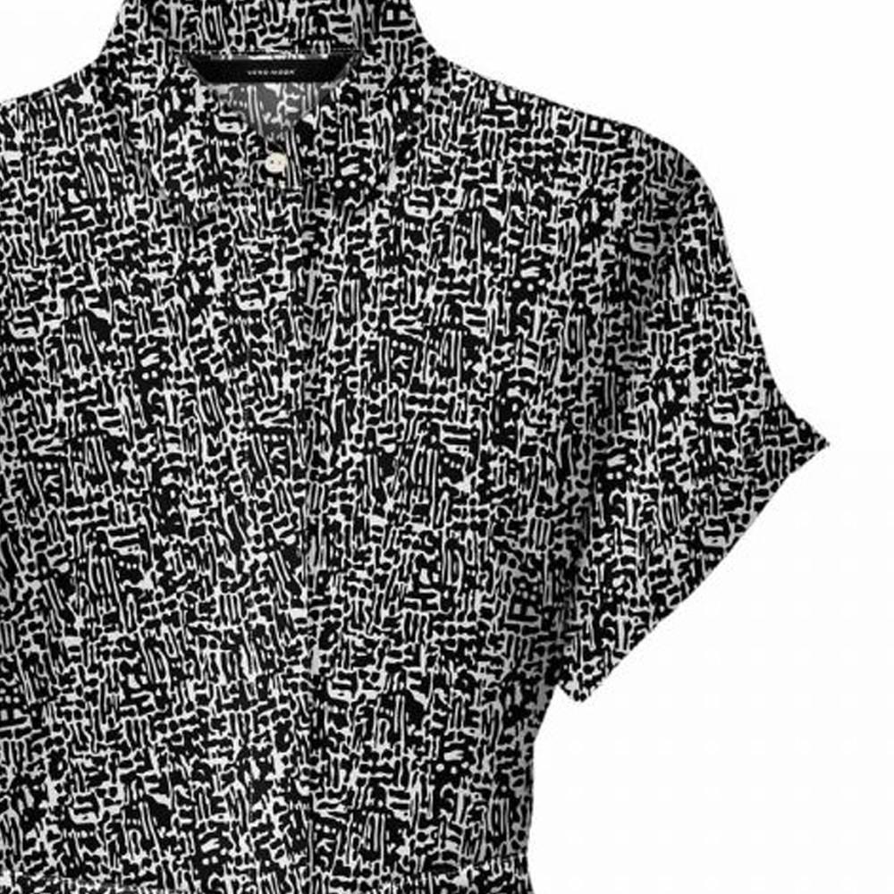 Vero Moda Robe Chemise Noir/Blanc Femme Vero Moda Easy