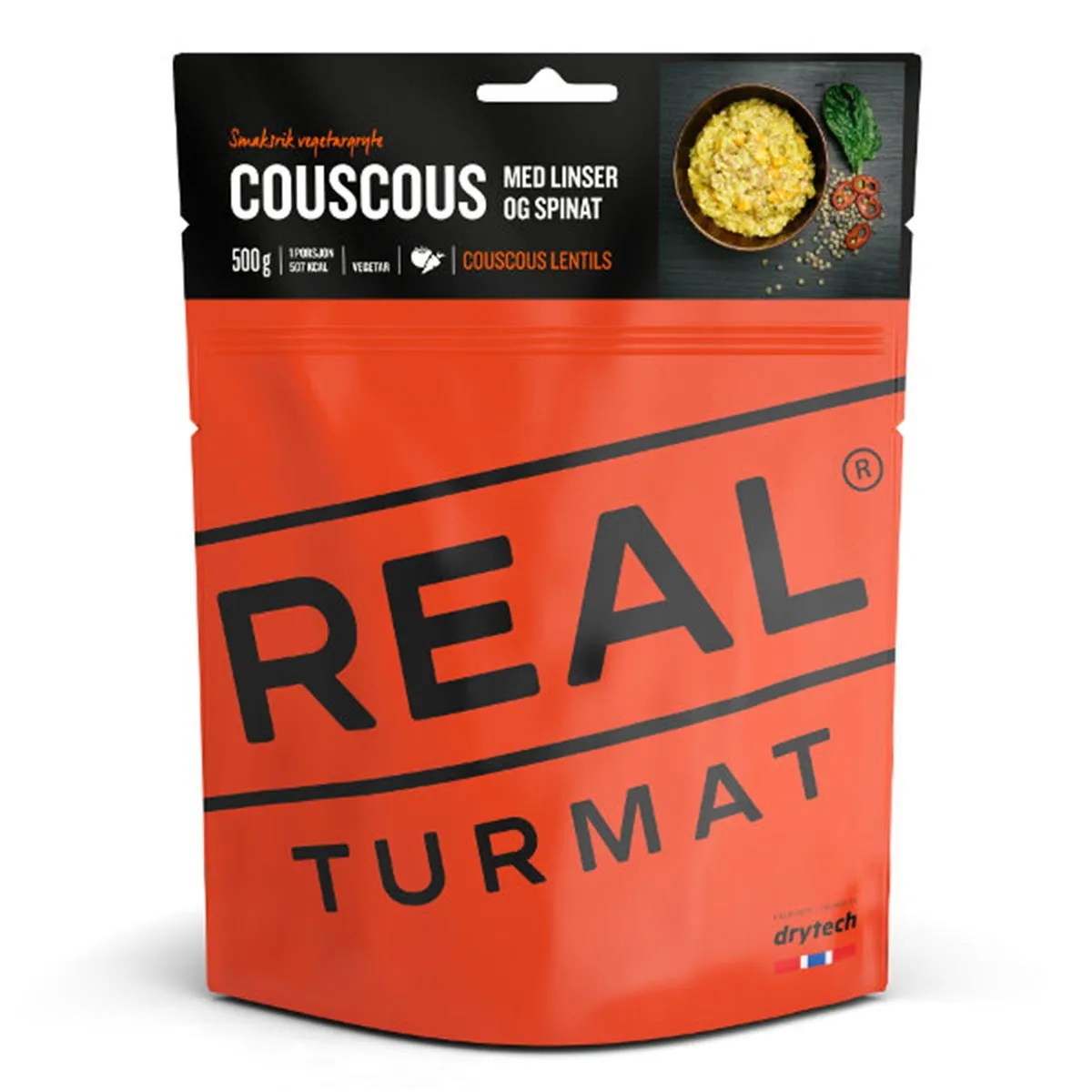 Real Turmat Couscous Med Linser Og Lime (Vegetar) 500g