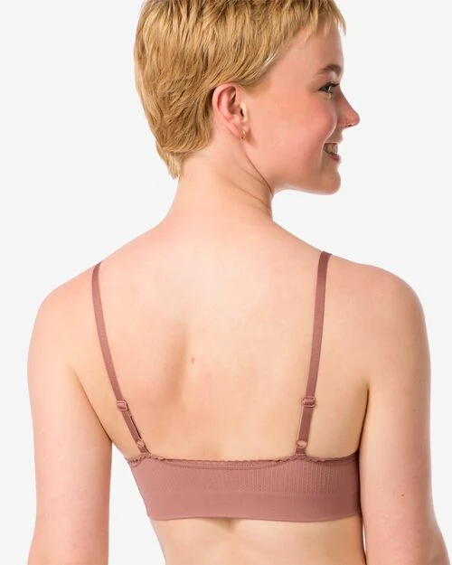 brassière sans couture marron clair