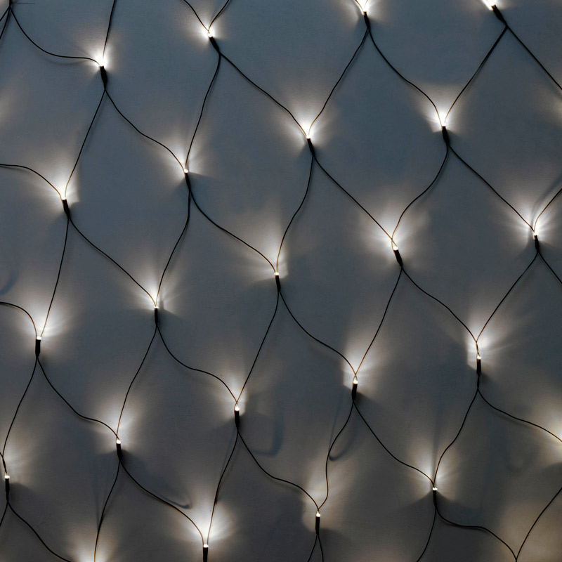 Guirlande filet lumineux 160 LED blanc