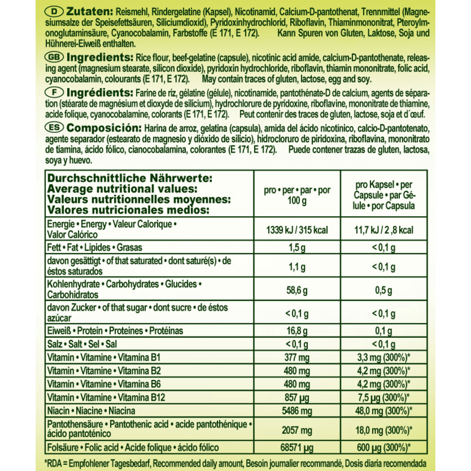 Vitamin B Bioactive (150 Kapseln)