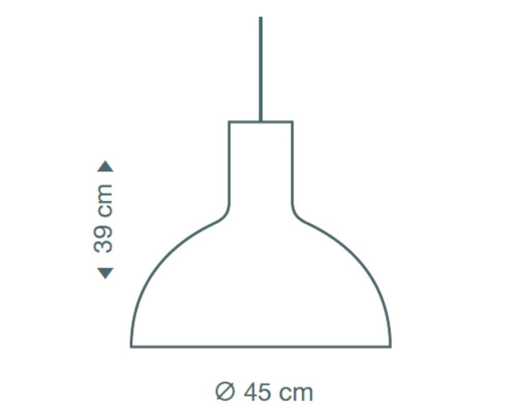 Secto Design Victo Small 4251 hanglamp Ø45 wit