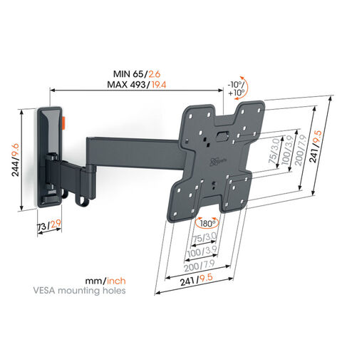 Vogel’s TVM 3245 Full-Motion  – stijlvolle en draaibare TV-muurbeugel