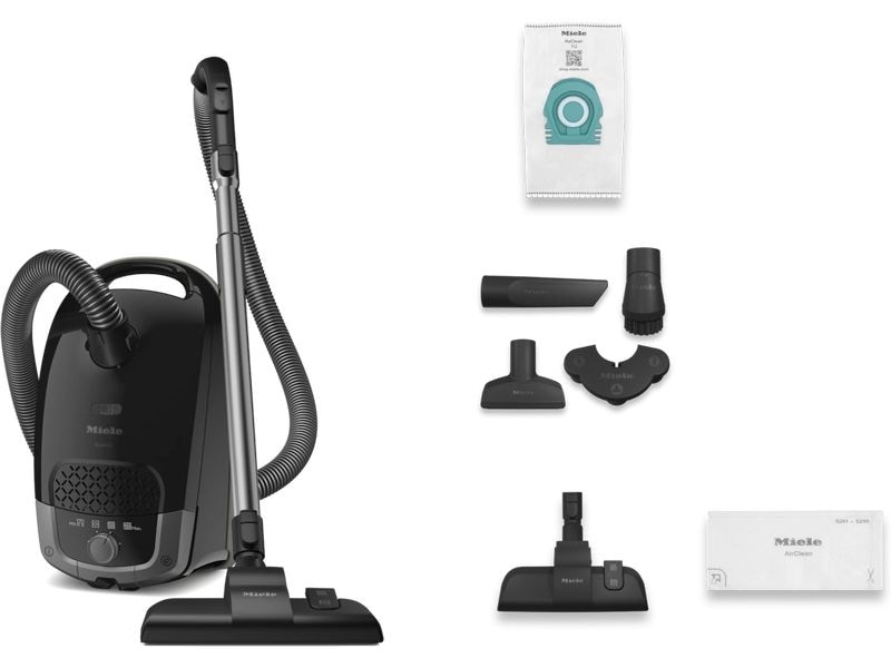 Miele Bodenstaubsauger Guard S1 Obsidianschwarz Staubsauger mit Beutel