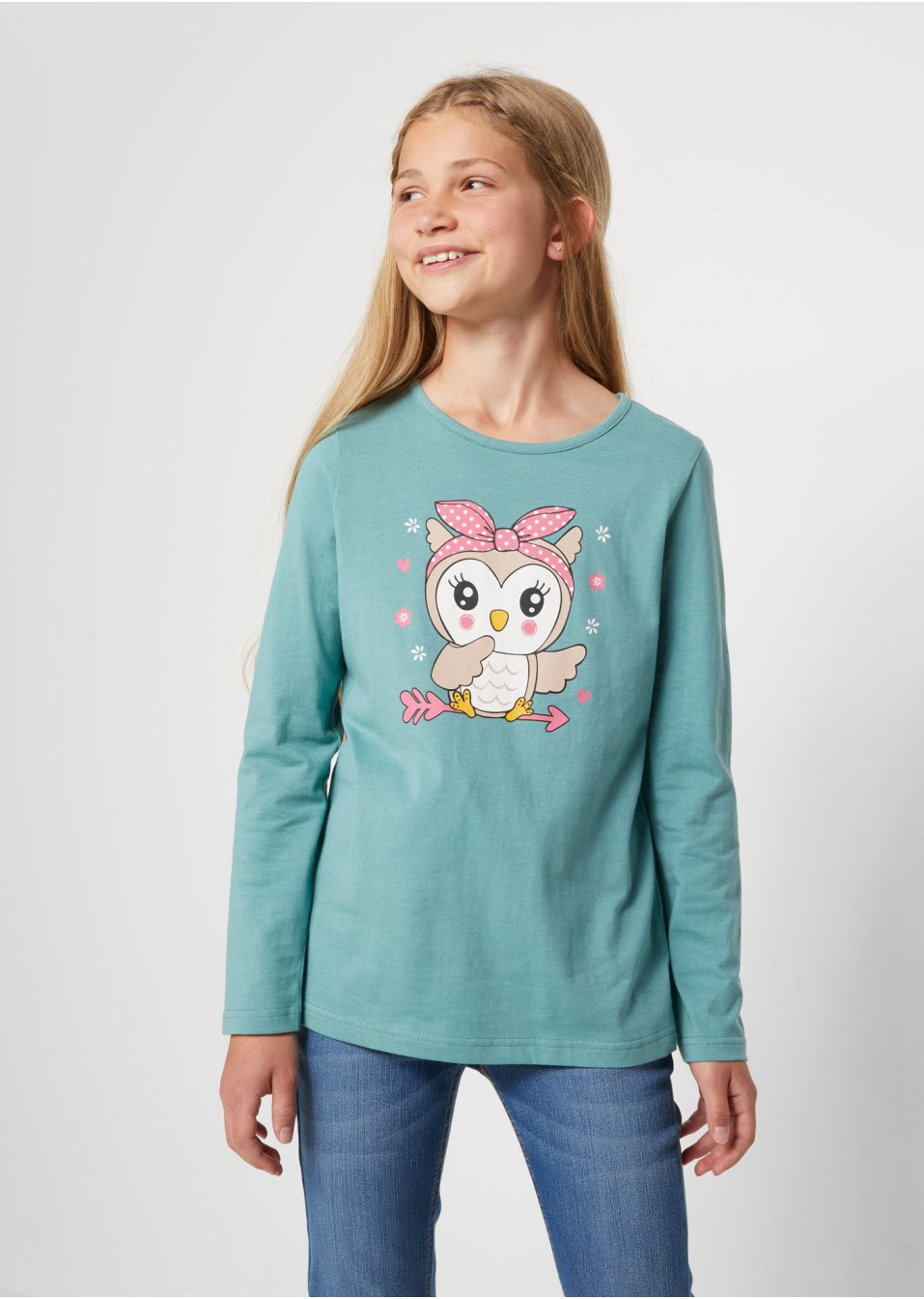 Lot de 2 T-shirts manches longues fille