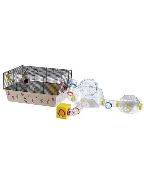 Ferplast Hamster Woonruimte Lab - Dierenverblijf - 22.5x20.7x14.3 cm Transparant