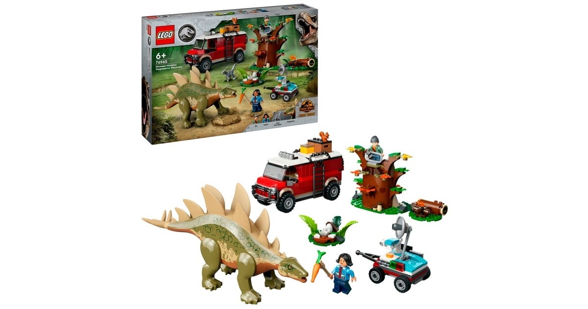 LEGOJurassic World - Dinosaurusmissies: Stegosaurus ontdekking Constructiespeelgoed  (76965)