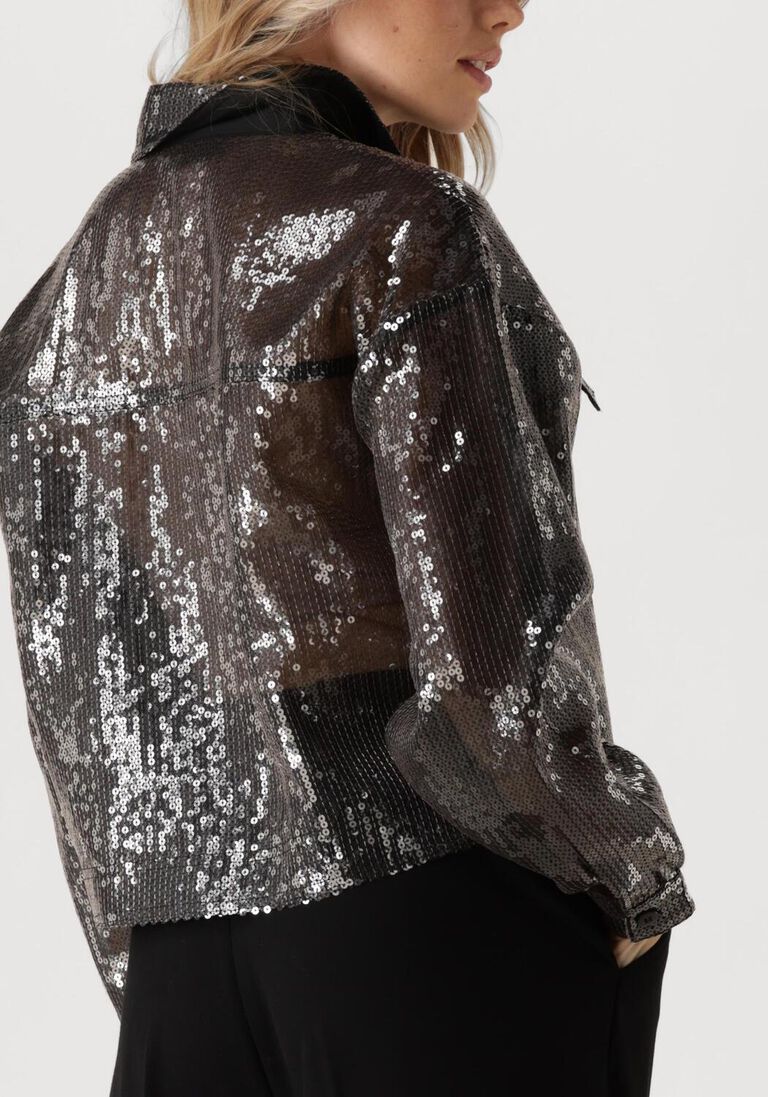 zilveren copenhagen muse blouses cmtrucker-jacket
