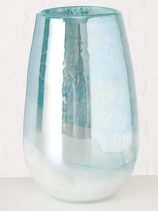 Glasvase Watery mit Perleffekt
