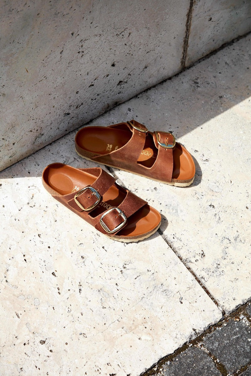 Birkenstock  Arizona Big Buckle sandal - Cognac