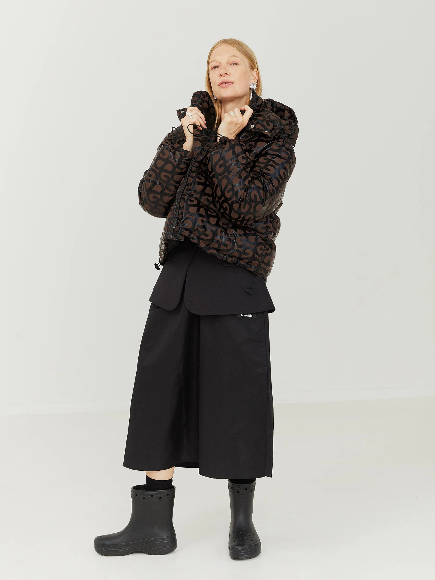 Lovechild1979  Lauren midi nederdel - sort