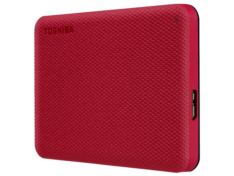 Toshiba Externe Festplatte Canvio Advance 2 TB, Rot Externe Festplatte mit 2 TB