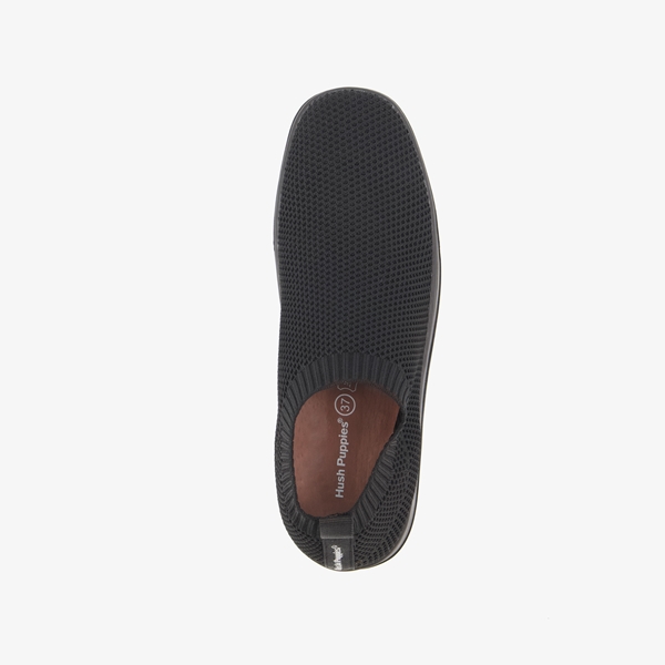 Hush Puppies lage dames sok sneakers zwart