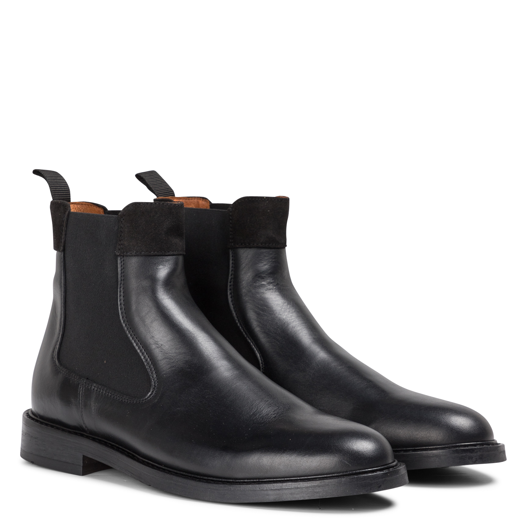 WOLF CHELSEA - Boots Chelsea en cuir lisse | Noir