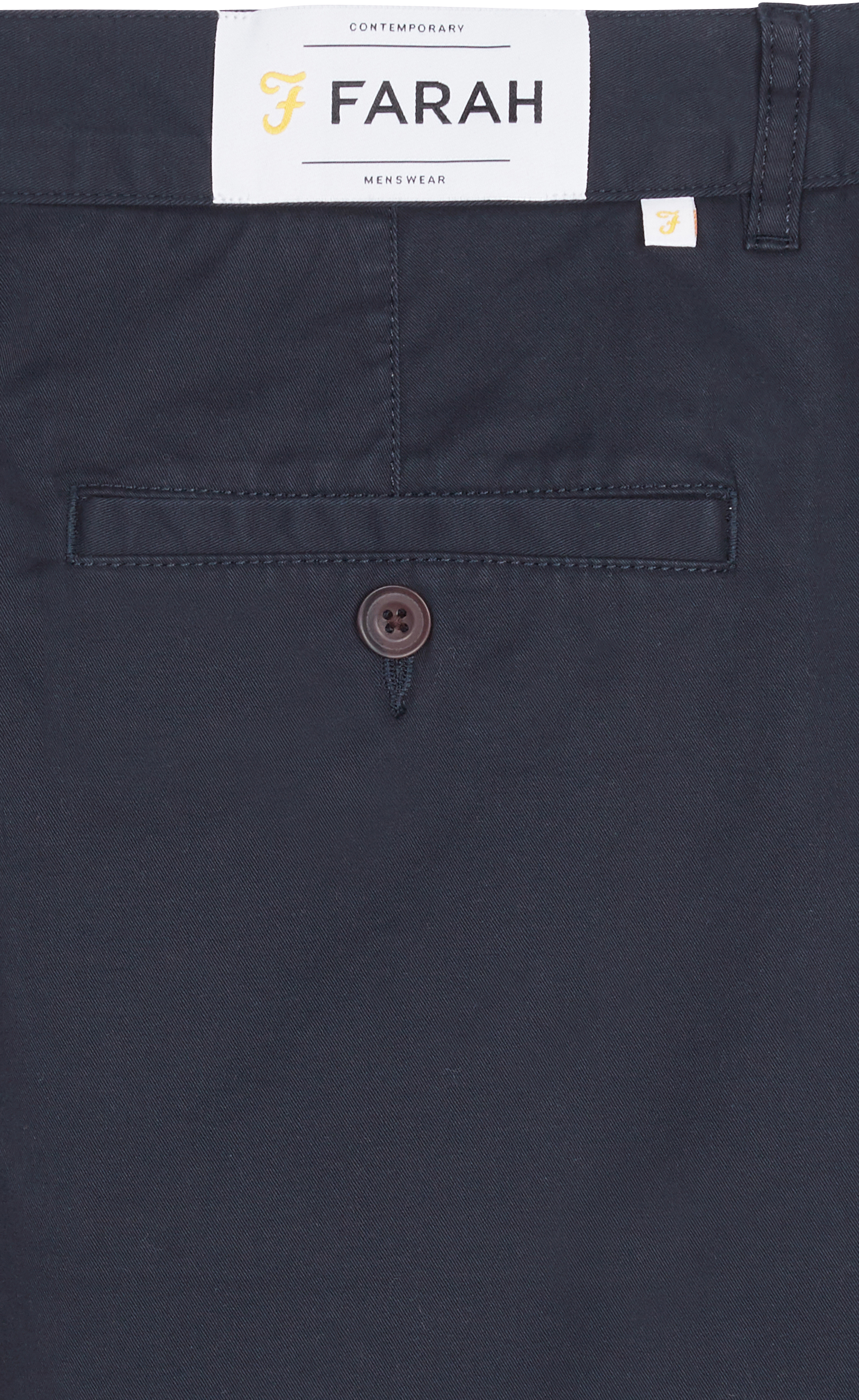 FARAH Short chino en coton HAWK Bleu