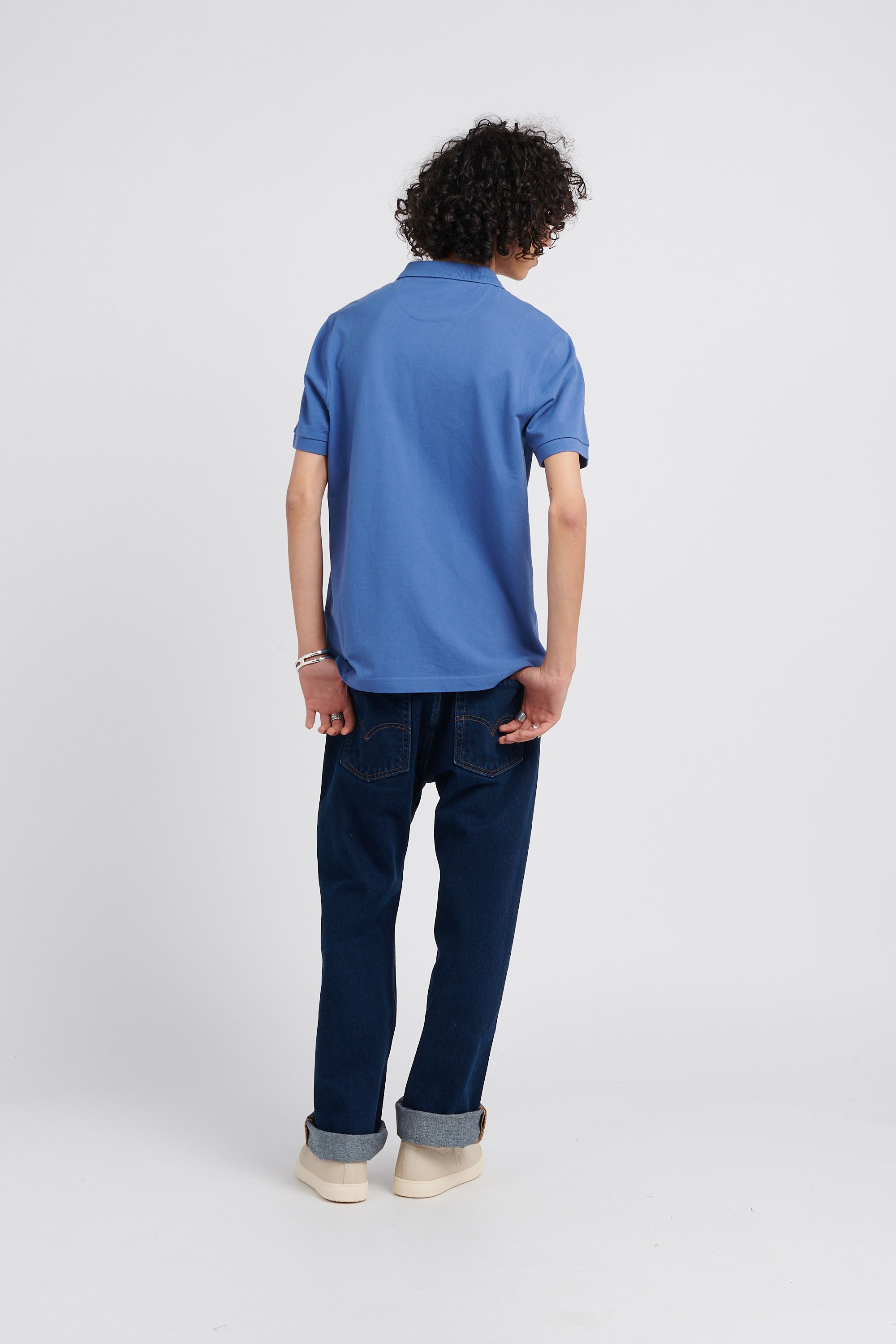 FARAH Polo BLANES SS 447 Bleu
