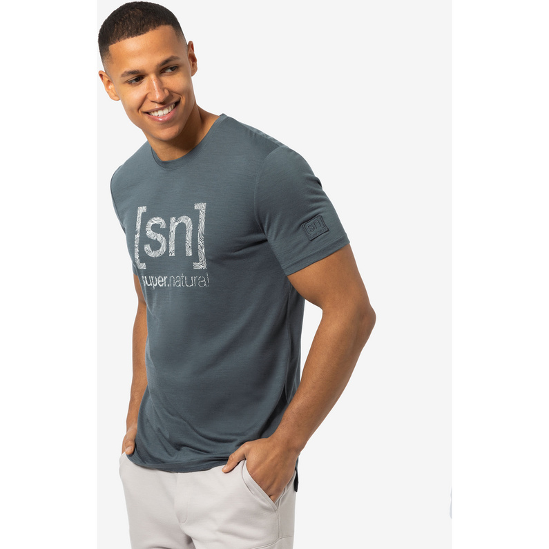Super.Natural Herren Logo Lines Bio J T-Shirt
