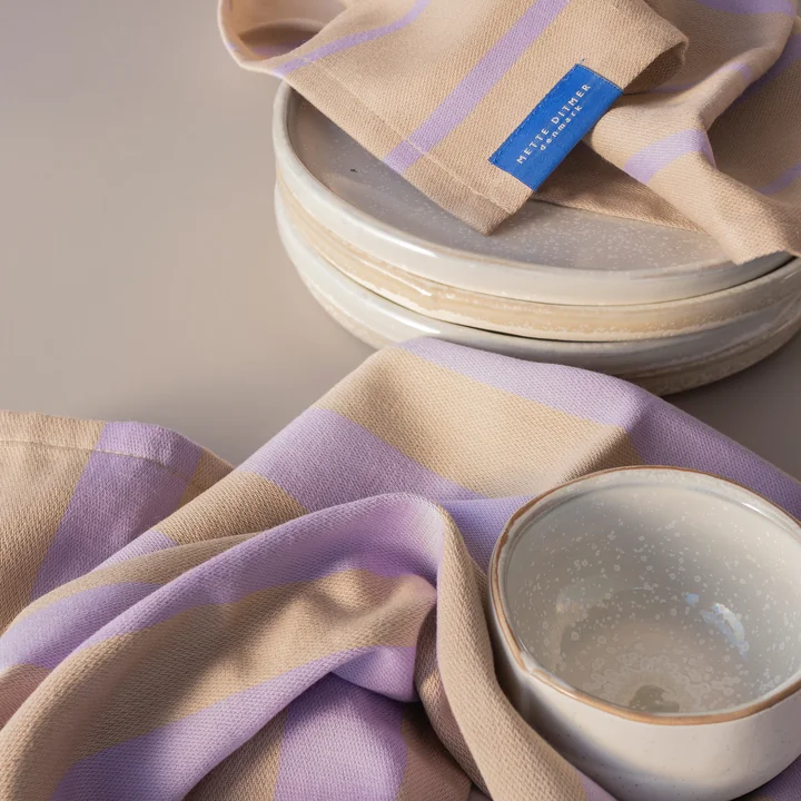 Mette Ditmer - Stripes Küchenhandtuch, blush (2er-Set)