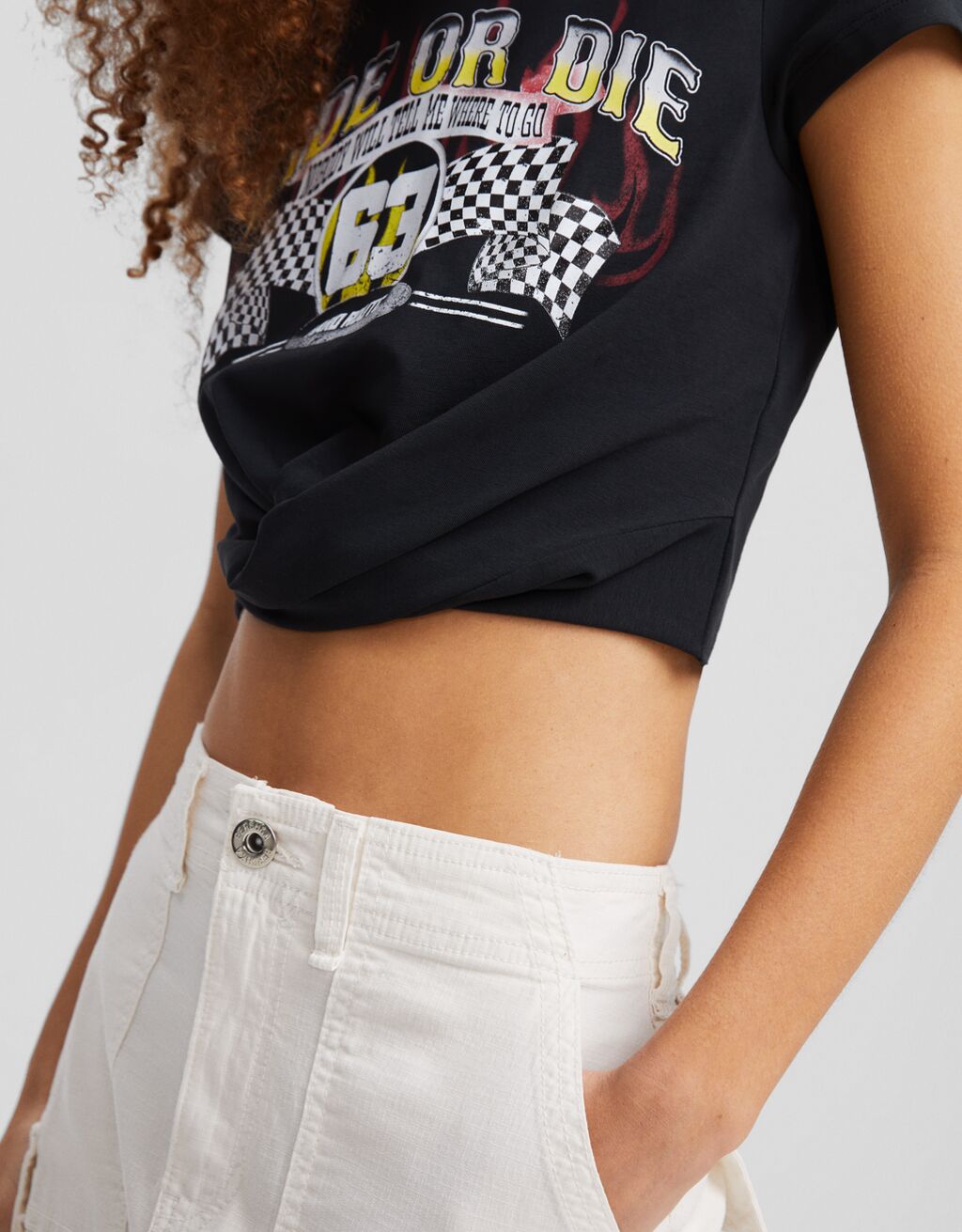 Camiseta de manga curta com estampa