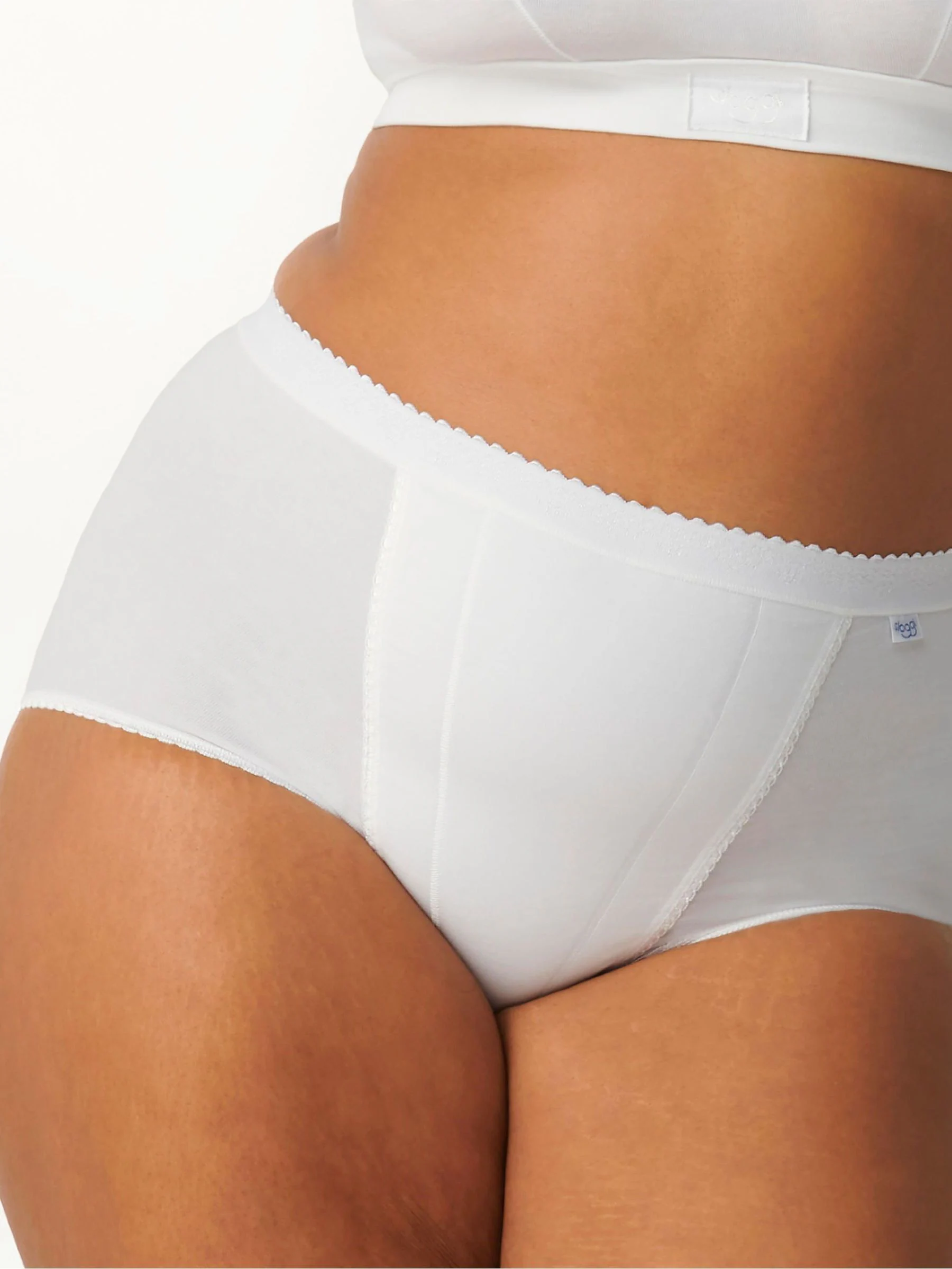 Wit - Sloggi set van 2 buikcorrigerende slips