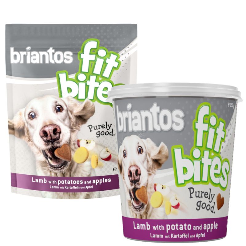 Briantos Bouchées agneau, pommes de terre, pommes pour chien