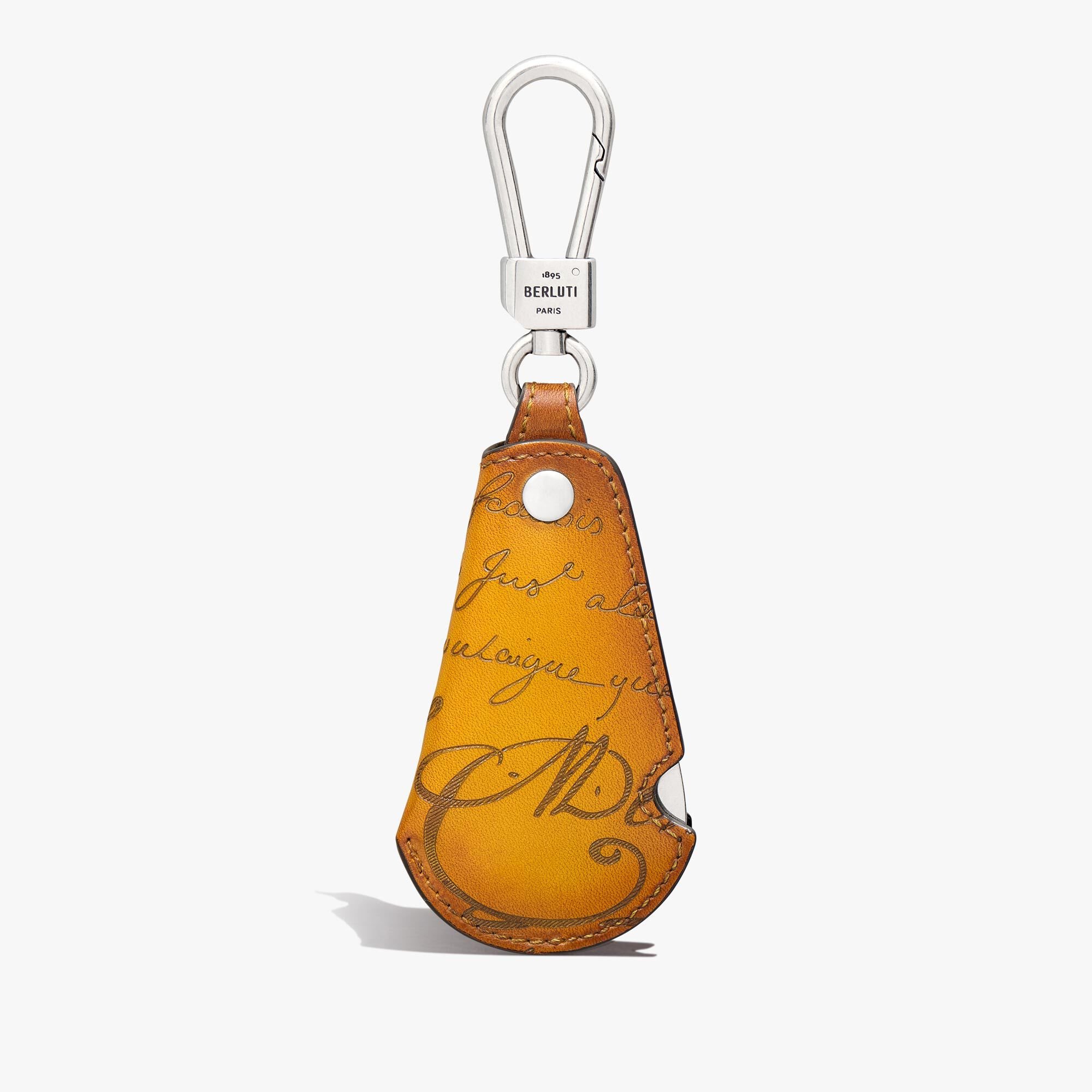 Porte-Cles Rotative Shoehorn En Cuir Scritto