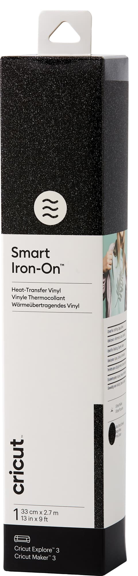 Cricut Smart Iron-On Glitter ark 33x273 (sort glitter)