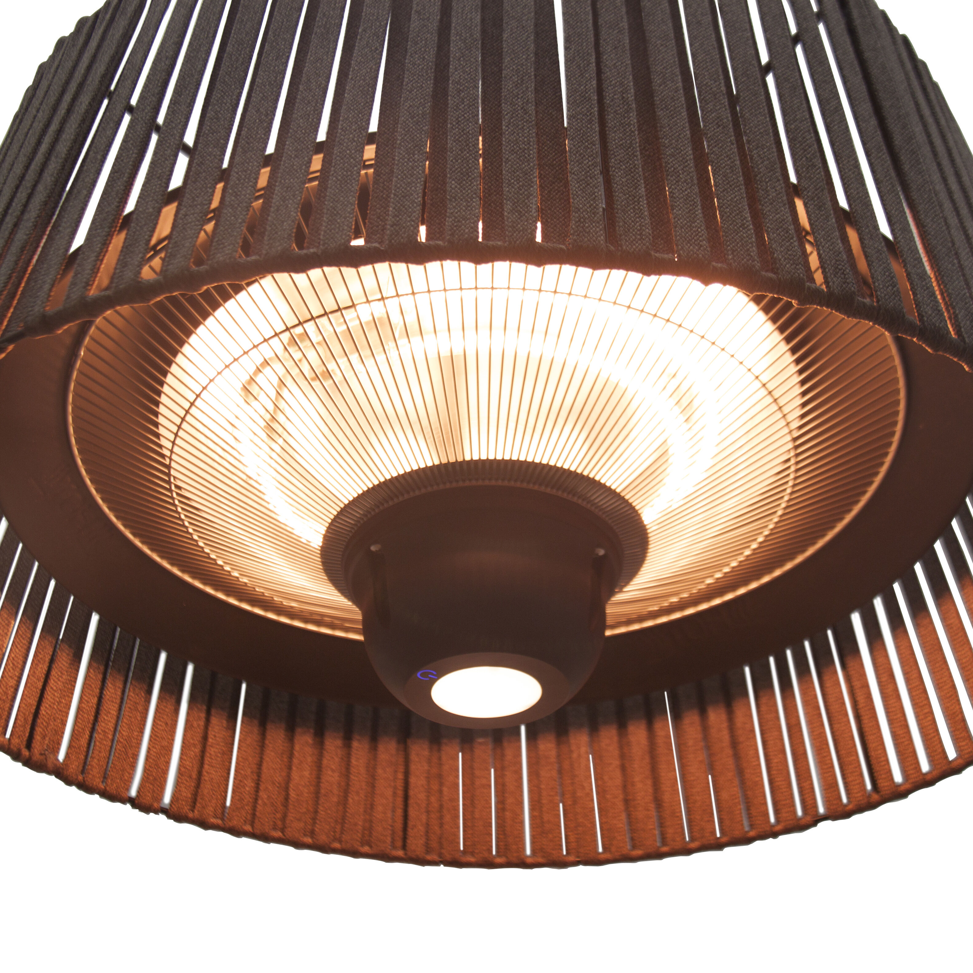 Heizstrahler hängend mit Fernbedienung und LED-Licht