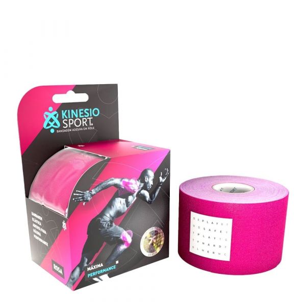 Kinesio Sport Banda Adesiva Rosa 5cmx5m